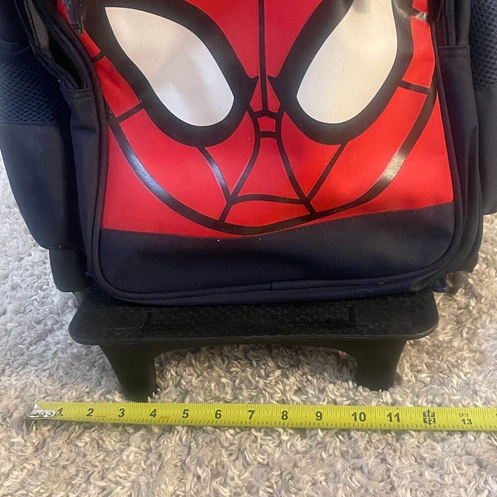 Spider-Man Rolling Backpack Kids Stair Climber Wheels - Picture 4 of 12